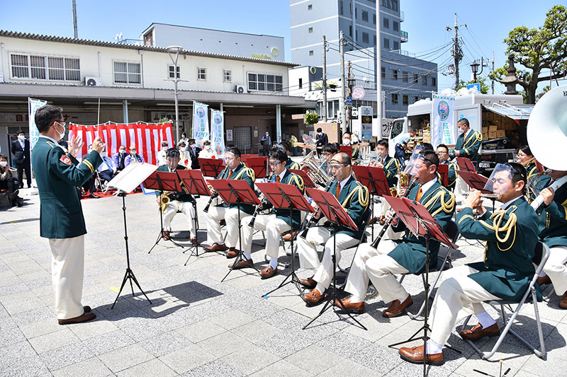 到着式(成田市消防音楽隊