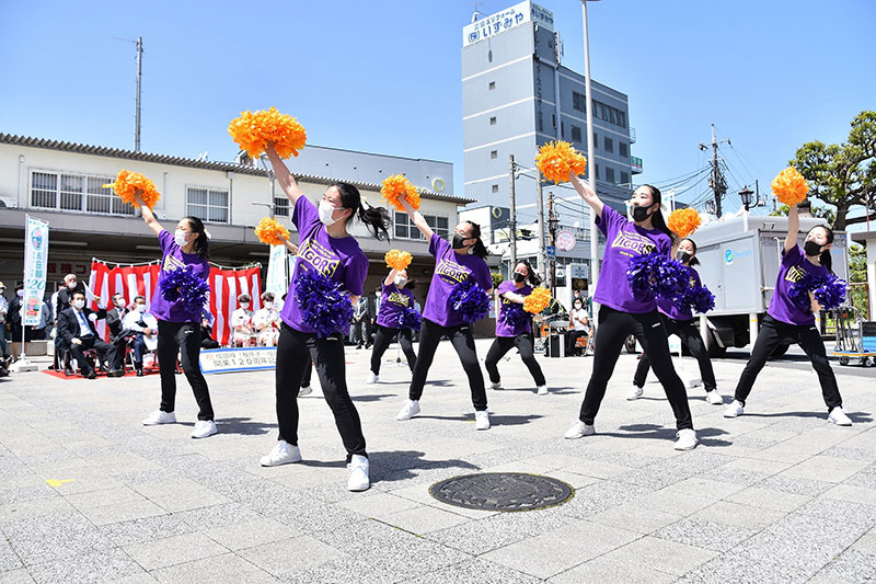 成田駅(成田高等学校 ダンスドリル部)