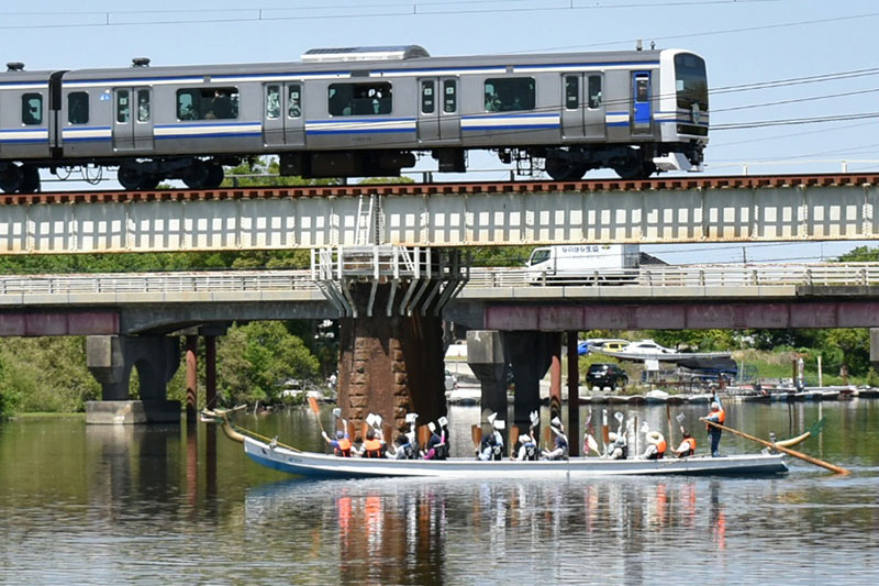 長門川鉄橋ドラゴンカヌーさかえ